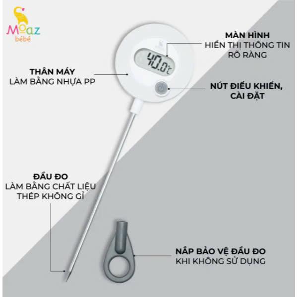 [Chính hãng] Nhiệt kế đo sữa Moaz Bebe MB-020 3