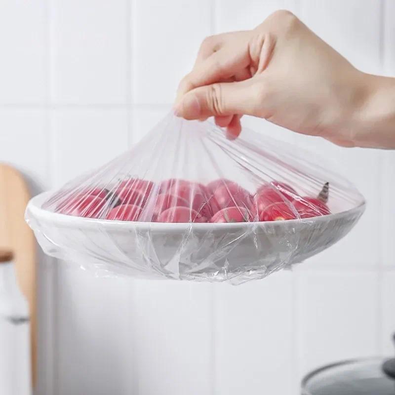Product Introduction of Penutup Makanan Plastik, Pakai Buang, Berwarna-warni, Balut Elastik, Penutup Penyimpan Segar, Penutup Pinggan, Beg Pembungkusan Dapur, Beg Simpanan Containers Kitchenware Utensils 5