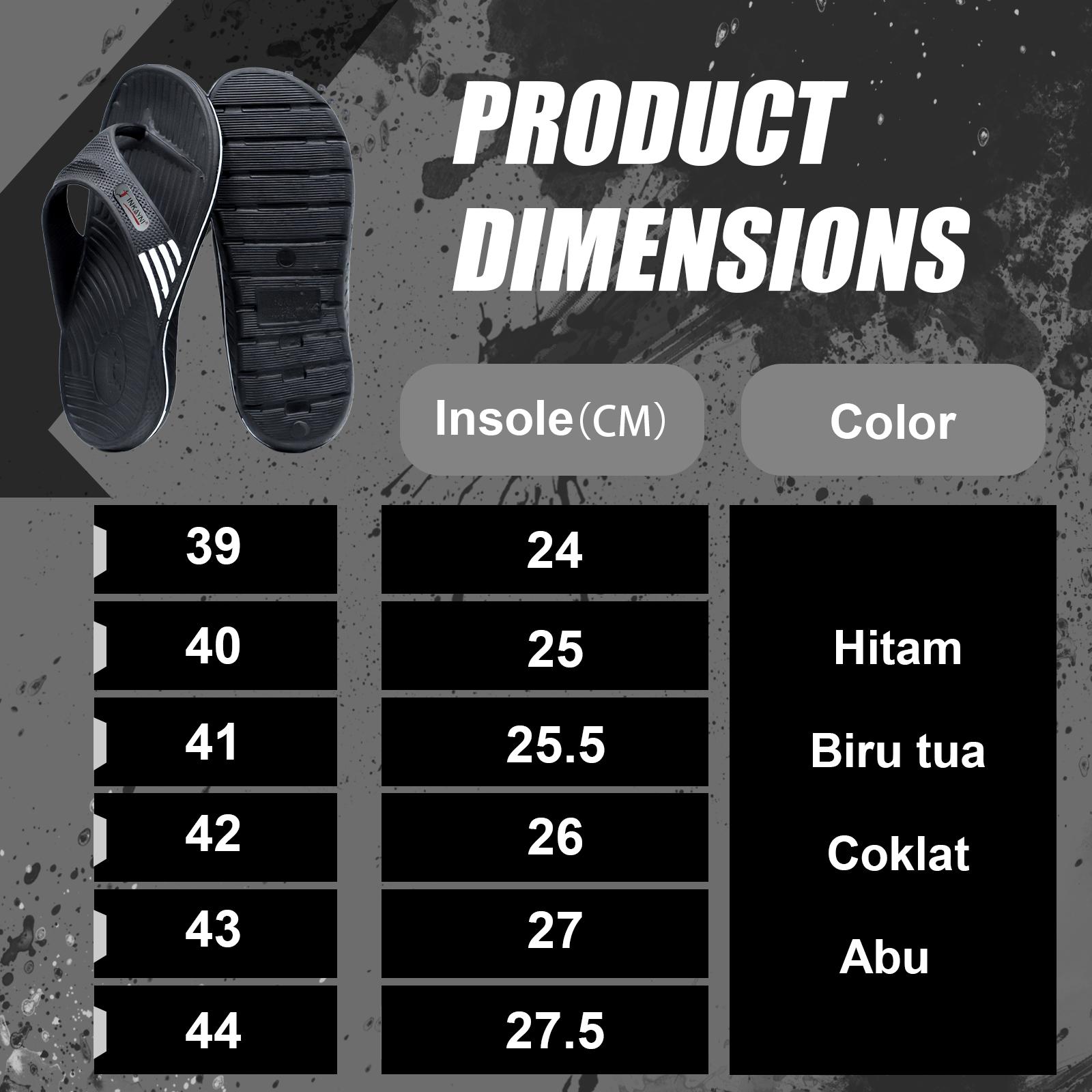 INKAYNI Classic simply sandal jepit sandal jepit cowok pria sandal karet pria dewasa sepatu sneakers cowok sandal karet pria dewasa empuk Sandal Distro sandal phylon cowok Elastis tebal full karet Anti Licin Anti bau ringan Size 39-44 EVA Karet Anti Selip