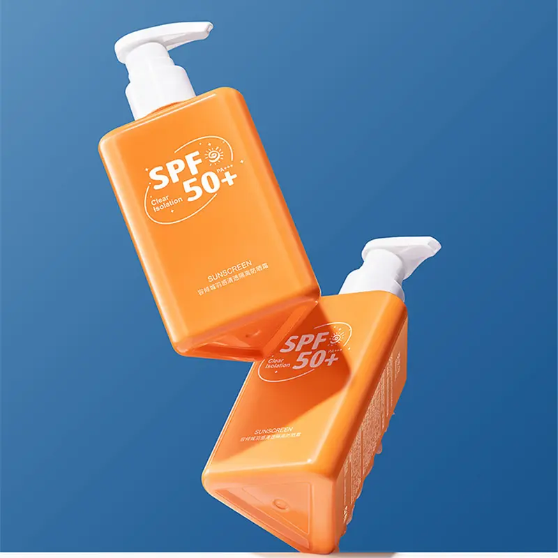 Kem Chống Nắng, SPF 50 +, 180g, Tươi Mới, Không Dầu, Không dính, Kem Chống Nắng, Chống Nắng, Chống Tia UV, Thích Hợp Cho Mặt Và Cơ Thể, Kem Chống Nắng, Làm Sáng, Chống Lóa, Phù Hợp Với Mọi Loại Da 4