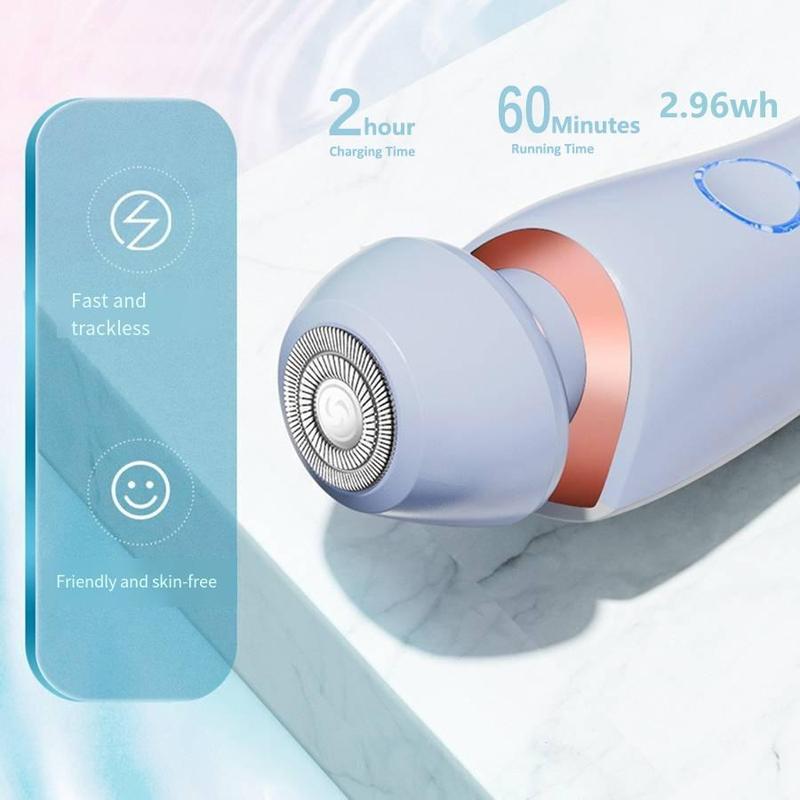 Product Introduction of Electric Body Hair Trimmer, 1 Box Rechargeable Waterproof Razor for Women, Bikini Hair Removal Tool for Legs Under Arms Private Area, Women's Gifts 2