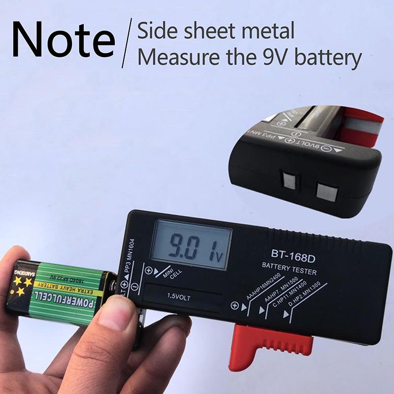 Product Introduction of 1PC BT168D 168 PRO Digital Battery Tester Volt Checker For AA AAA 9V Button Multiple Size Battery Tester Voltage Meter Tools 35