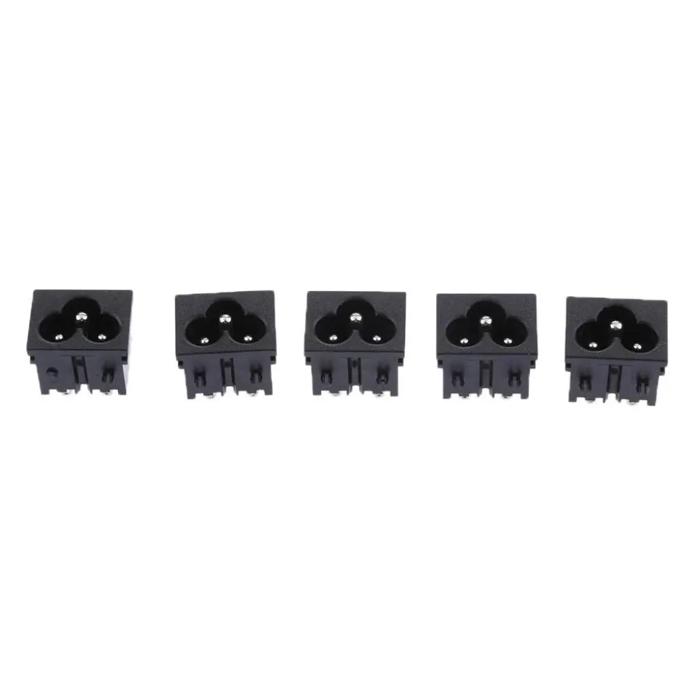 5pcs/lot 3 Convertor Inlet 10A / 250V - ( Blk )