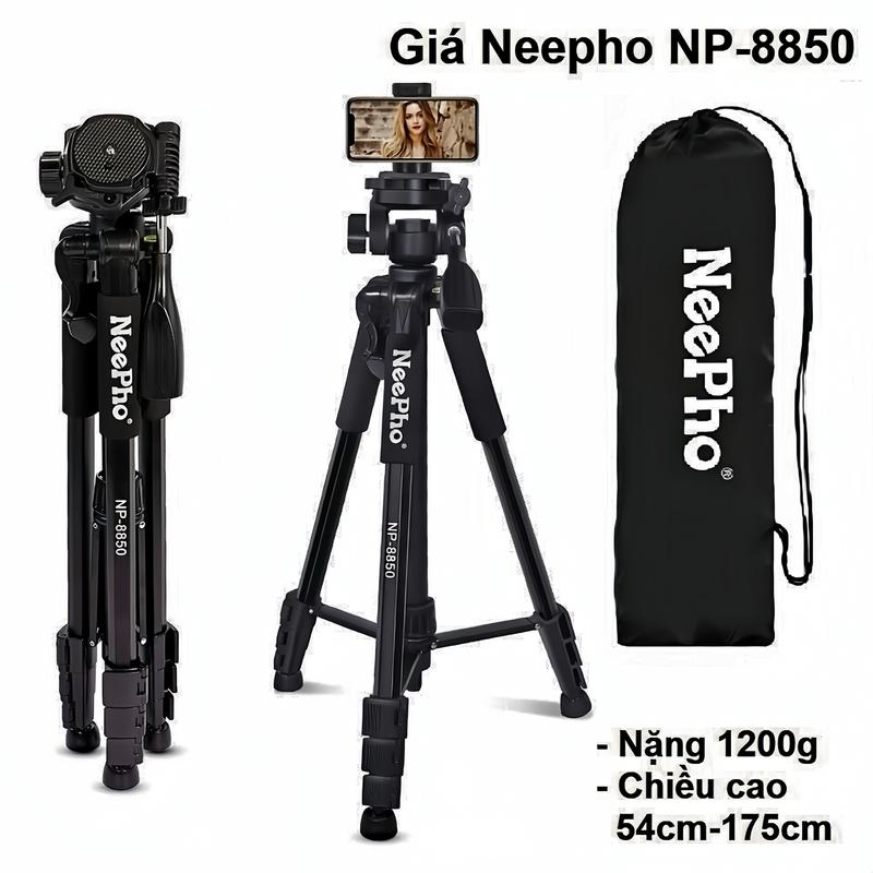  Giá đỡ Tripod NEEPHO NP 8850 cao 1.75m - Hàng Cao Cấp - Chắc Chắn để điện thoại máy ảnh máy quay phim máy chiếu màn hình 