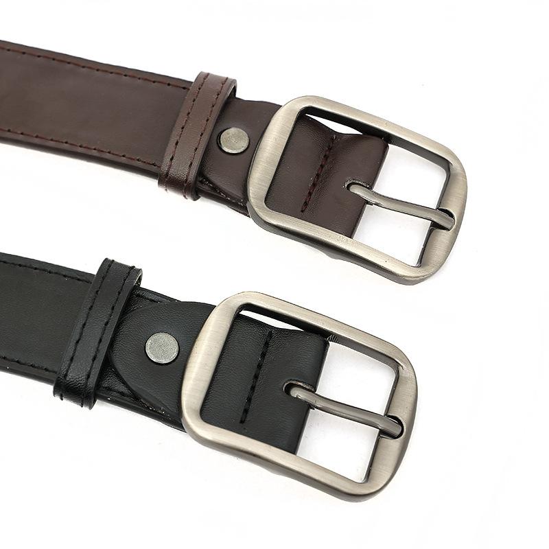 Simple High-end Sense Belt Women's Korean-style New All-match Jeans Decorative Belt Male Student Trouser Belt Matte Silver 5