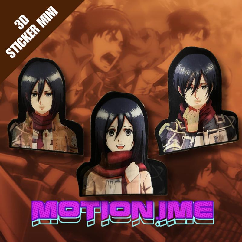 3D Sticker Mini Lenticular Attack on Titan 2