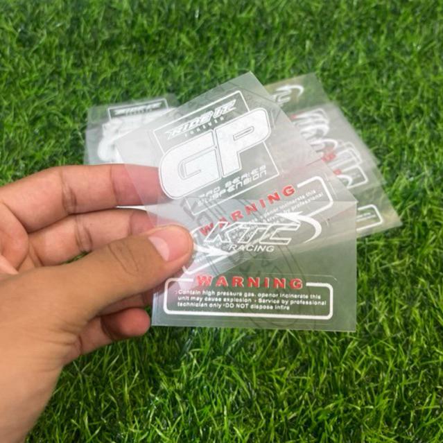 sticker tabung shock GP& KTC, bahan uv transparant - Shop | Tokopedia