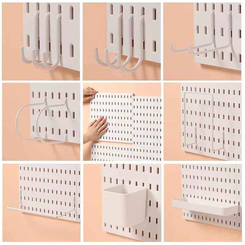 Phụ kiện Tấm Bảng Pegboard lớn giá treo dụng cụ trang trí tường nhựa cao cấp NB132 Decor Trưng Bày