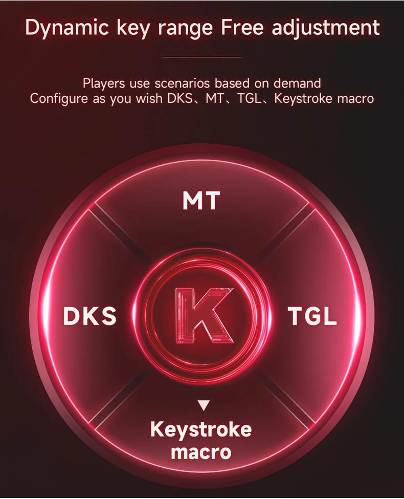 Product Introduction of AJAZZ AK680 Max Mechanical keyboard Rapid Trigger Keyboard Magnetic Switch Full-key Hot Swappable 8Khz RGB Custom Gaming Keyboard 4
