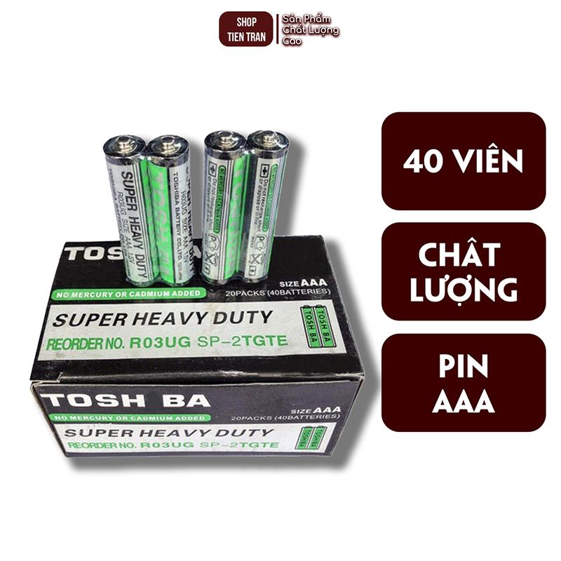 Hộp 40 Viên Pin Tiểu Pin Đũa AAA 3A Toshba 1.5V