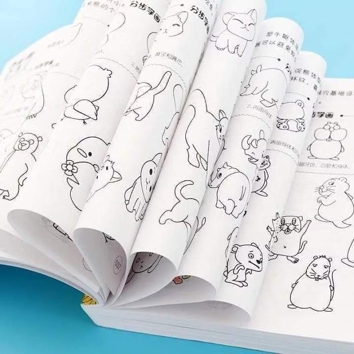 Tô màu 5000 hình kèm bút chì màu cho bé từ 1-7 tuổi 2