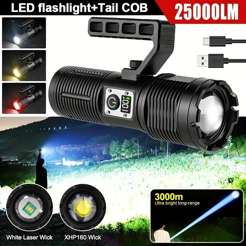 16 leds flashlights 2in1 working torch 4 modes 186 –... 1/9