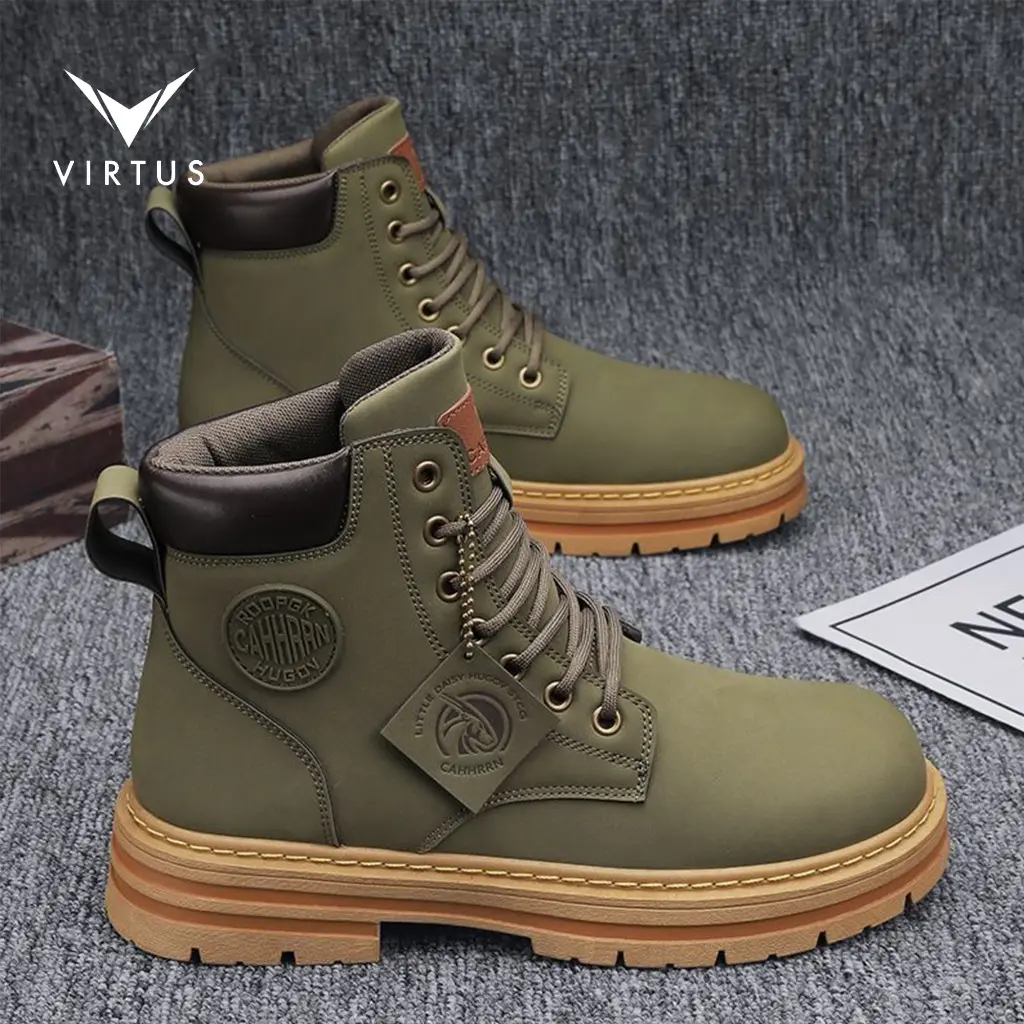 VIRTUS Wear 39 - 44 APOLLO - Sepatu Sneakers Boots Gunung Pria Kulit Casual Shoes Lari Casual