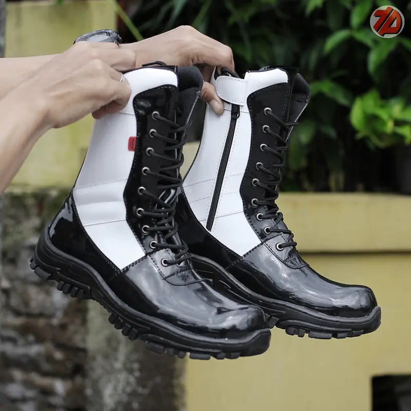 Sepatu PDL pria provos PDL  KULIT KILAP TANPA SEMIR ARBOO FOOTWEAR 4