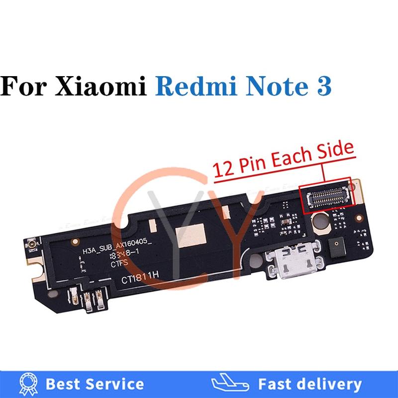 For XiaoMi Redmi Note 5A 4 4X 4A 3 3S 2 2A Pro USB Charging Port Dock Connector Charge Board Flex Cable Replacement Spare Parts 4
