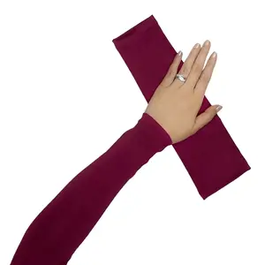 AliMaMa - HANDSOCK POLOS - Manset Tangan Lengan Wanita Perempuan Pria Jersey Jersei Kaos Murah Medan Muslim