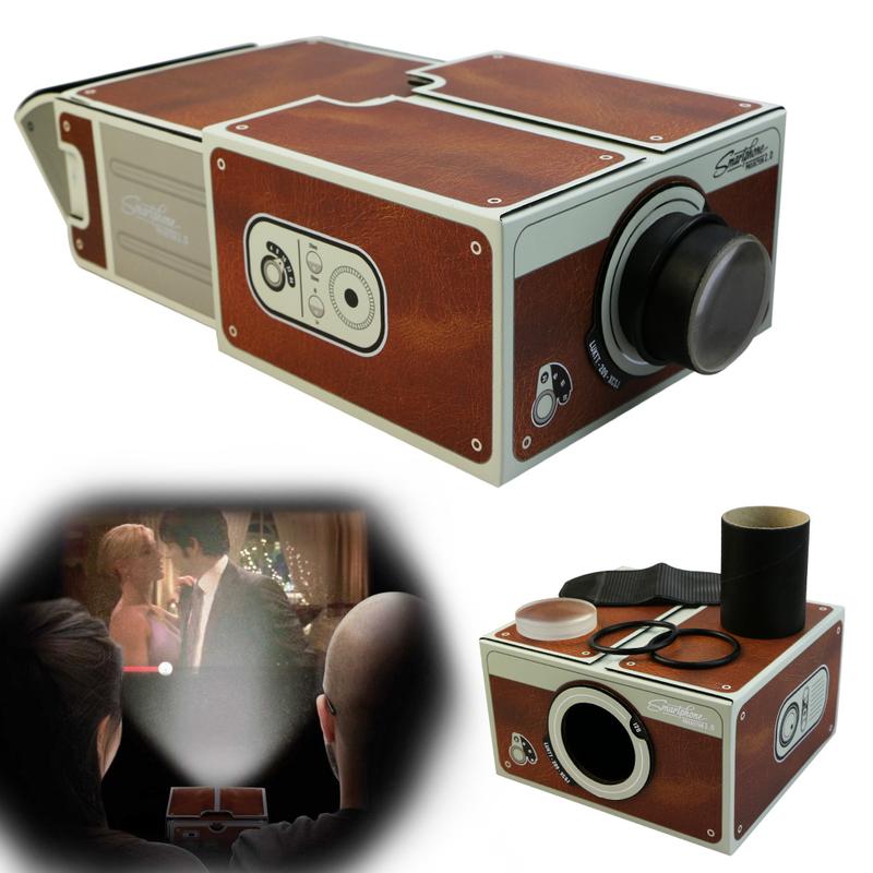 Portable Cardboard Smartphone Projector 2.0 DIY Mobile Phone Cinema Theater 2