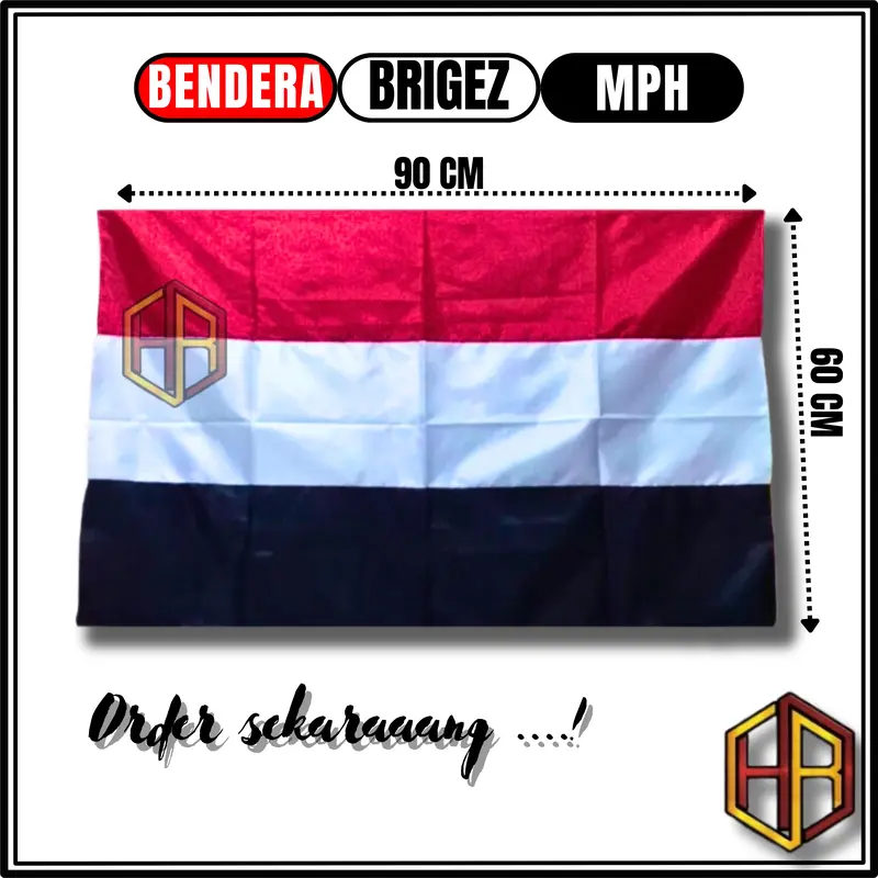 Bendera Brigez MPH Poliester Peles Berkualitas Tinggi, Desain Menarik dan Tajam 1
