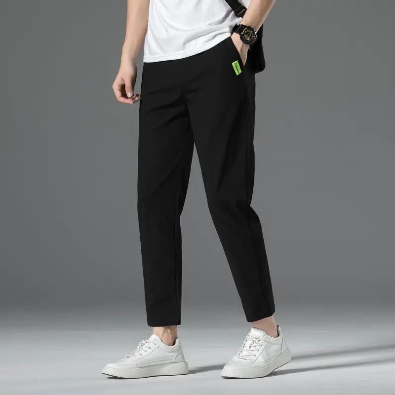 Celana Panjang Unisex Tipis Kain Peregangan Kasual Cepat Kering Pants Dingin Dan Bernapas 3010 4
