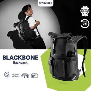 New Arrival - Tas Ransel Pria BLACKBONE Tas Punggung Water Resist Backpack Laptop Cowok Tas Leptop Sekolah Kuliah Kerja (HEYLOOK)