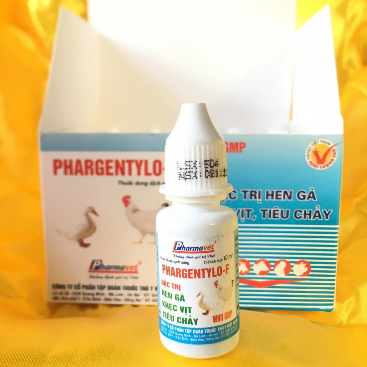 PHARGENTYLO-F chai 10ml hen gà, khẹc vịt, tiêu chảy