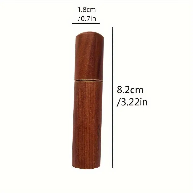 Wooden Toothpick Holder, 1 Count Portable Mini Toothpick Case, Toothpick Storage Box without Toothpicks, Toothpick Holder for Kitchen and Restaurant, Ideal Gift 2