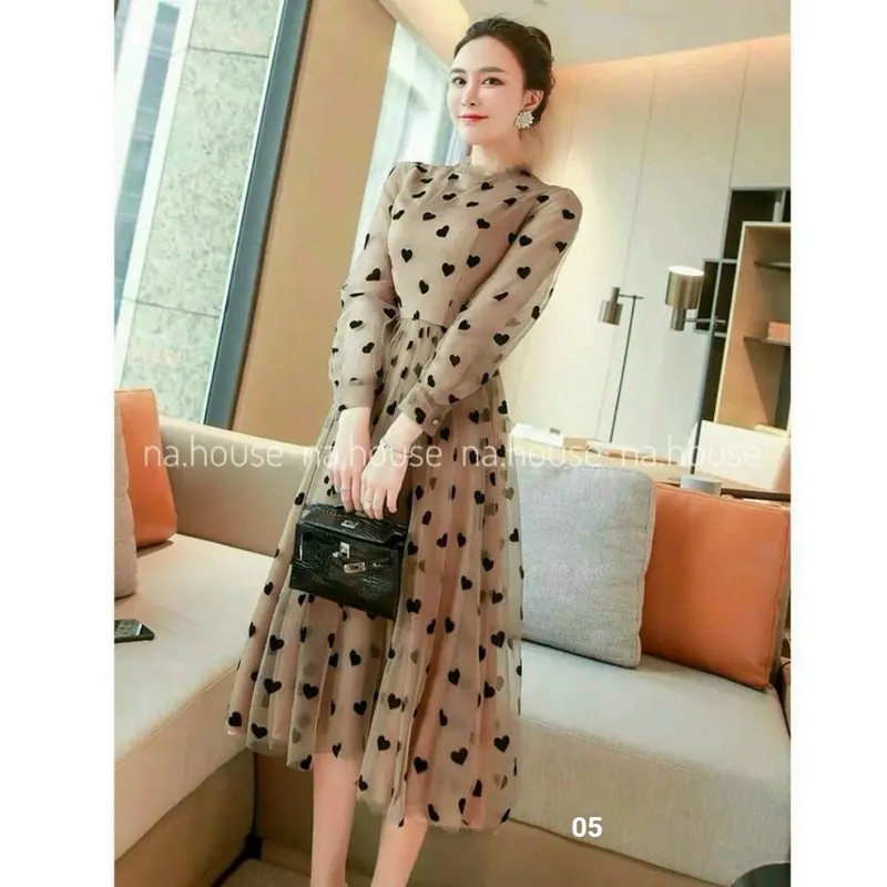 Đầ lưới tym có lót tay dài Nữ Women 1
