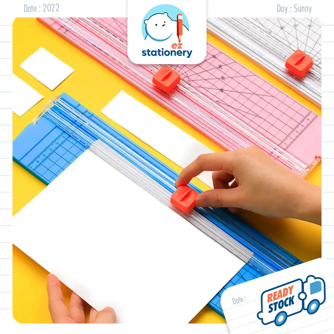 Ready Stock A4/A5 Paper Cutter Portable Trimmer Cutter Photo Cutter Office Stationery Pemotong Kertas