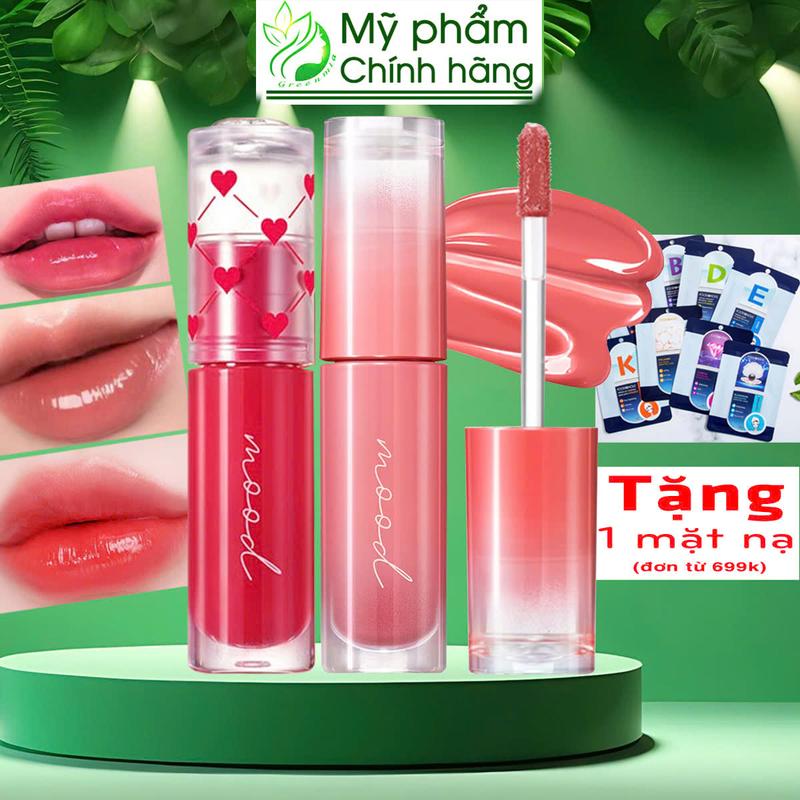Son Tint Bóng Peripera Ink Mood Glowy Tint 4g Ngọt Ngào Căng Bóng Mềm Mượt