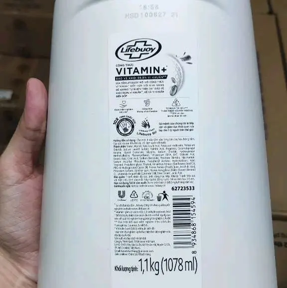 Sữa Tắm Lifebouy 1.1 xanh dương chăm sóc da. 3