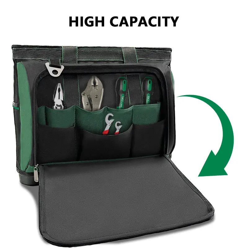 【new type】 Toolbag 16-20 inch Kain Oxford Tebal Tas Alat Perkakas Kuat Tas Perkakas Toolkit Toolbox 16 Inch 2