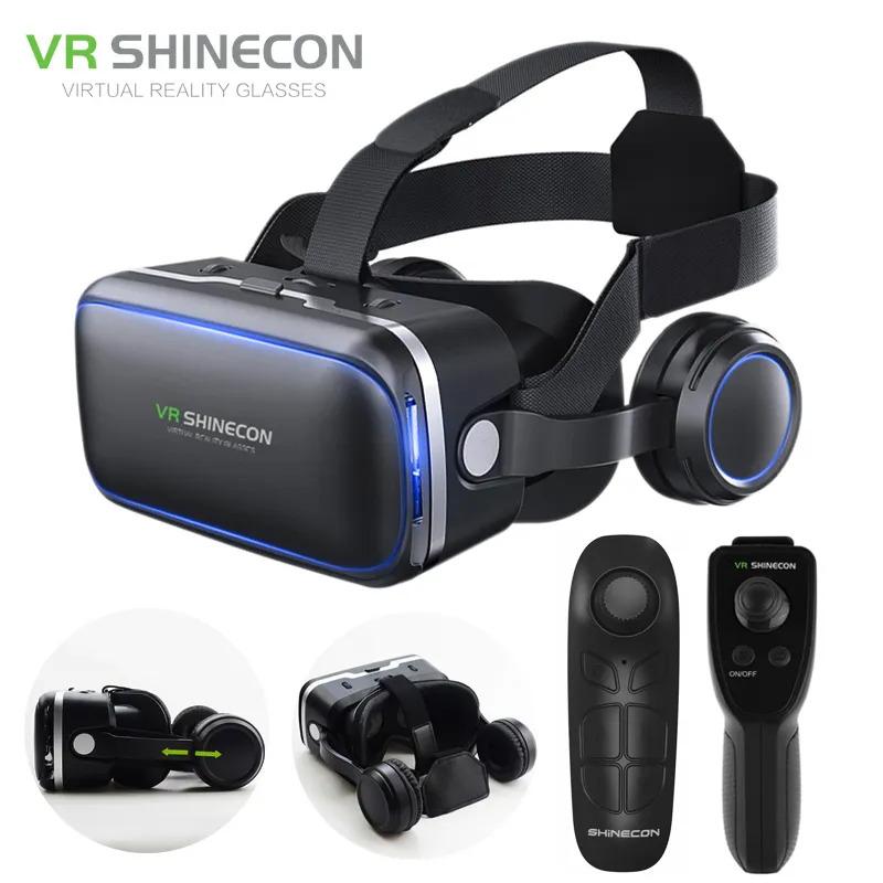 VR Shinecon 6.0 Headphone Version 3D Virtual Reality Stereo Helmet VR Headset with Remote Control for IOS Android - Image 19