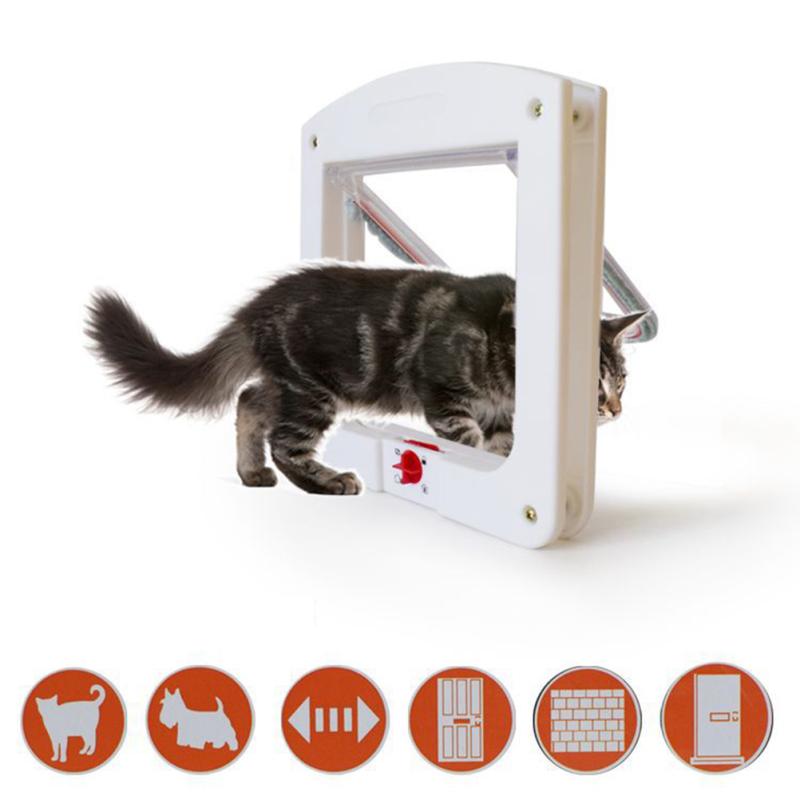 Product Introduction of Controllable Pet Entry and Exit Window Cat Door Cat Safe Hole Window Cat Door Pet Supplies 6