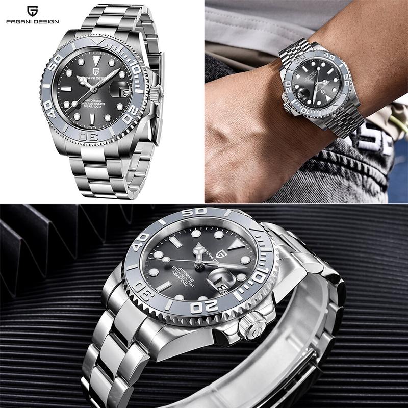Product Introduction of Jam Tangan Mekanikal Lelaki Sukan, REKA BENTUK PAGANI, Mewah Nilam, Jam Tangan Automatik untuk Lelaki, Keluli Tahan Karat, Kalis Air, Jam 20