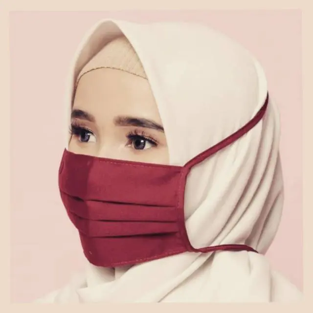 A ( A1 ) MASKER HIJAB KAIN / TALI SAMBUNG - PUTUS + PLASTIK 0