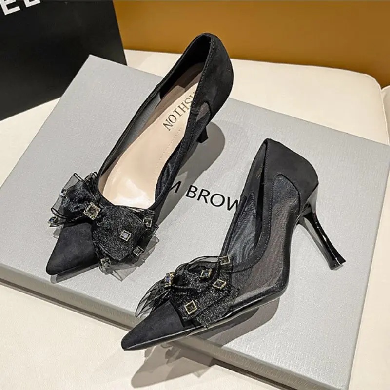 9023 Sepatu heels hak tinggi Wanita import