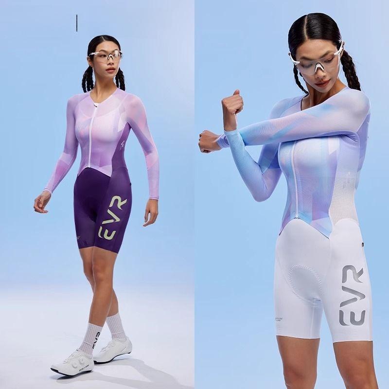 Bộ Đồ Đạp Xe Một Mảnh Dài Tay, Dành Cho Nữ, Thích Hợp Cho Mùa Hè, Xe Đạp Đường Trường, Thể Thao Chuyên Nghiệp, Thiết Bị Đua Xe Thi Đấu, Hàng Mới Về