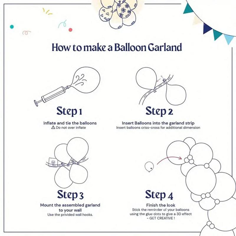 Balloon Garland Arch Kit, 110counts/set Mixed Color Latex Balloon, Baby Shower Baby Boy Baby Girl Birthday Party Decor 2