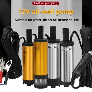 Pompa Transfer Minyak Air Oli Bensin Celup Mini Portable Mobil Elektrik DC 12V 24V CT