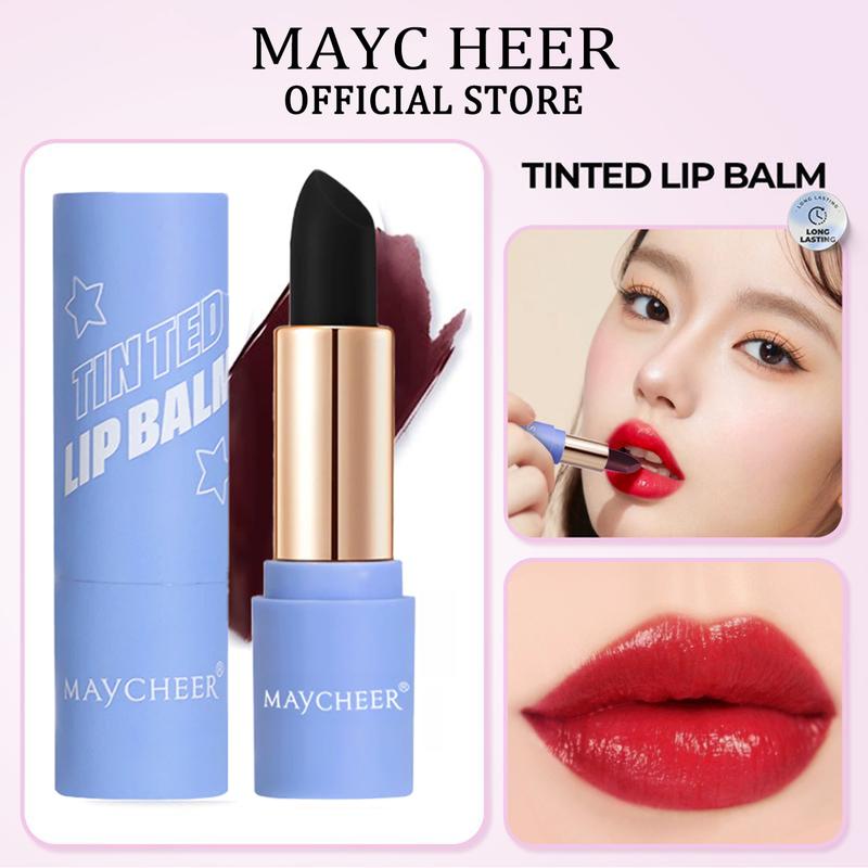 Son Môi MAYC HEER Đổi Màu Chống Dính Lâu Trôi Không Thấm Nước Cosmetic 3.5g - Son dưỡng môi màu hương trái cây 3 màu, dưỡng ẩm, dưỡng ẩm, nuôi dưỡng và pha loãng đường môi không màu Mỹ Phẩm Trang Điểm Nữ Women Son Kem
