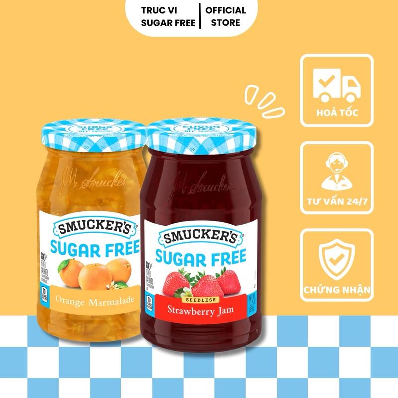 Mứt trái cây không đường Smuckers ( eat clean, diet, tiểu đường ,gymer ) 0