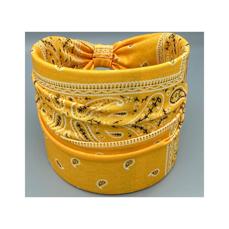 Product Introduction of Boho Women Floral Print Outdoor Headband Sports Bandage Elastic Wide Running Adjustable Headbands Yoga Sweat Absorption Head Band Bandeau Sport Hair Band Hair Accessories 6