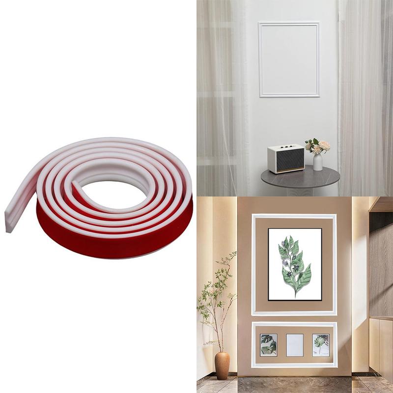 Peel and Stick Chair Rail Molding Self-Adhesive Wall Trim for Home ...
