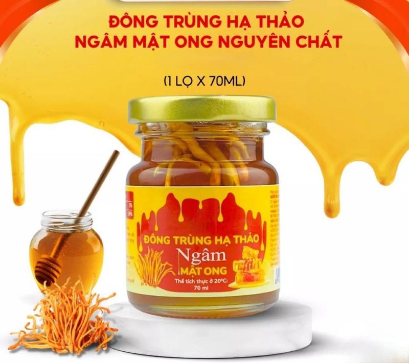 Product Introduction of Đông trùng hạ thảo ngâm mật ong nguyên chất chai nhỏ 70ml hỗ trợ tăng cường sức khỏe Thức Ăn Siro 4