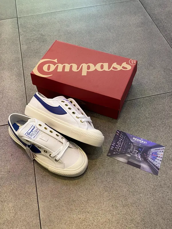 Compass Gazelle Low White Blue 0