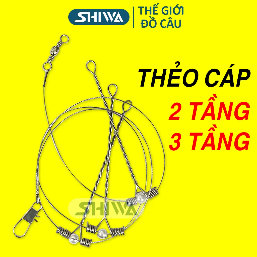 Thẻo Cáp 2 TẦNG / 3 TẦNG - Thẻo Cáp Câu Cá Sông, Cá Chim, Cá Rằng Sắt Bén, Phụ Kiện Câu Cá ĐỒ CÂU SHIWA