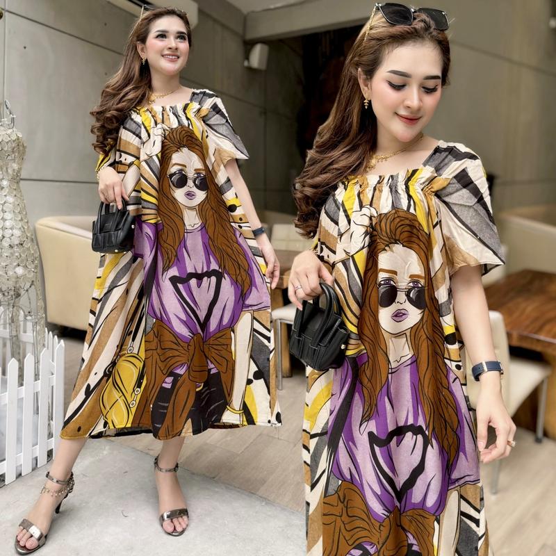 Product Introduction of Dress fuji ld 120 rayon adem bumil Casual Wanita 4