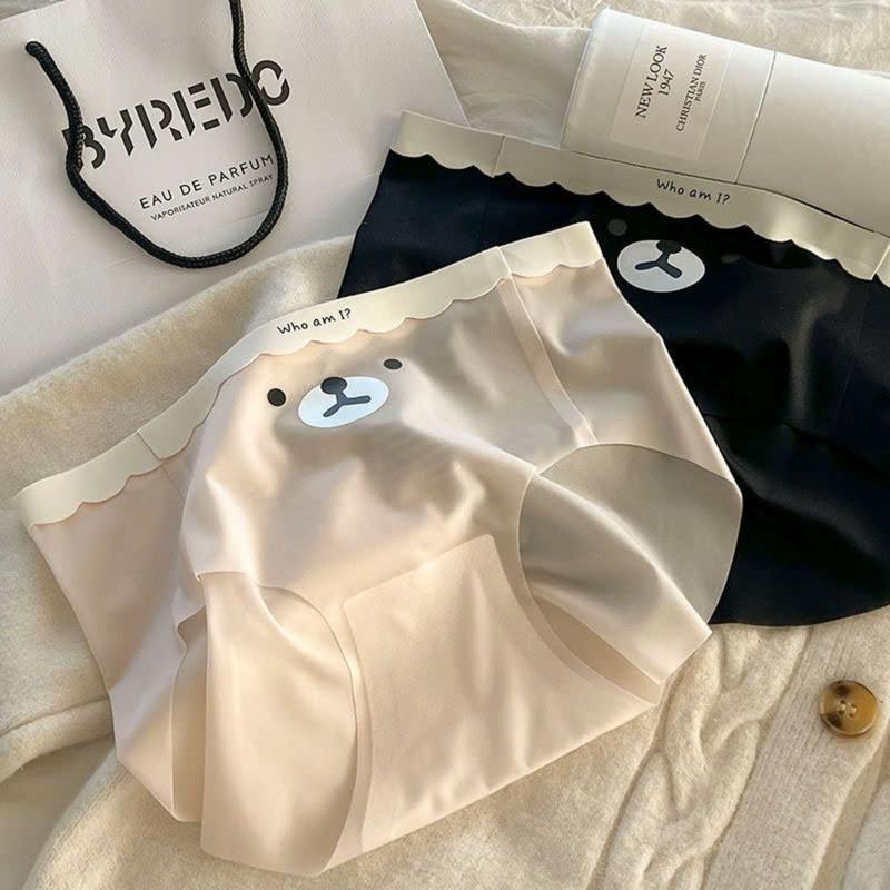 Set 10 Quần Lót Su Đúc Gấu Mặt Cười Cao Cấp Cá Tính Mặc Thoải Mái Dễ Chịu Nữ Women