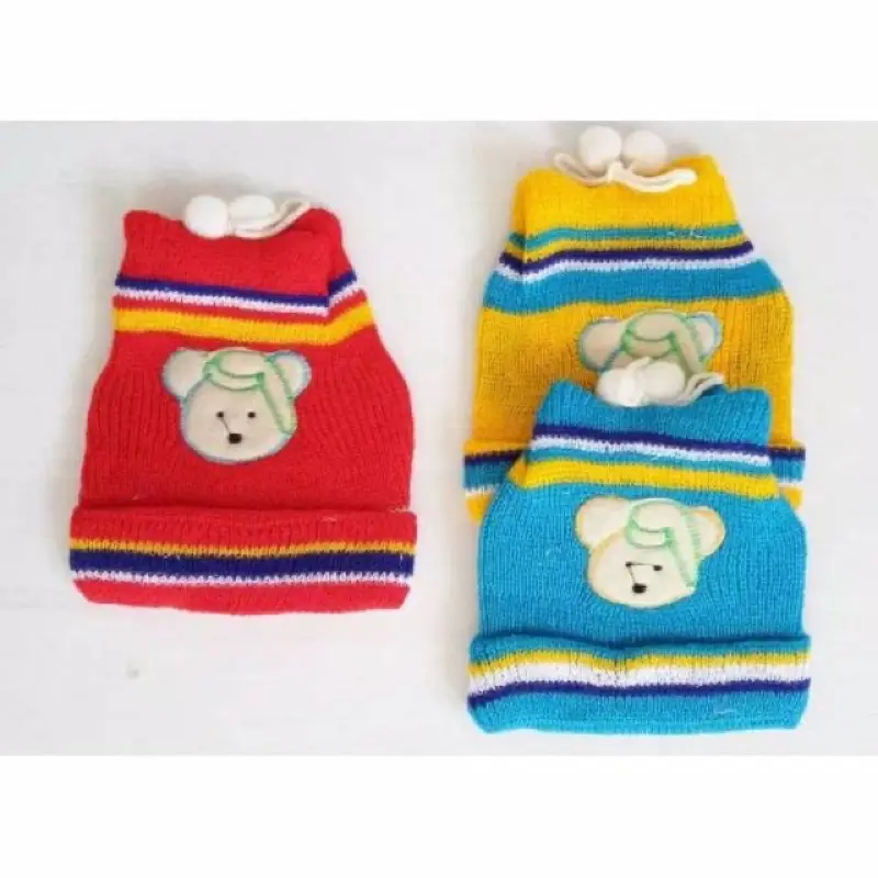 Topi Bayi Rajut / Kupluk Rajutan Perlengkapan Bayi Baru Lahir Murah - Labeling - Perempuan, Bunda 3