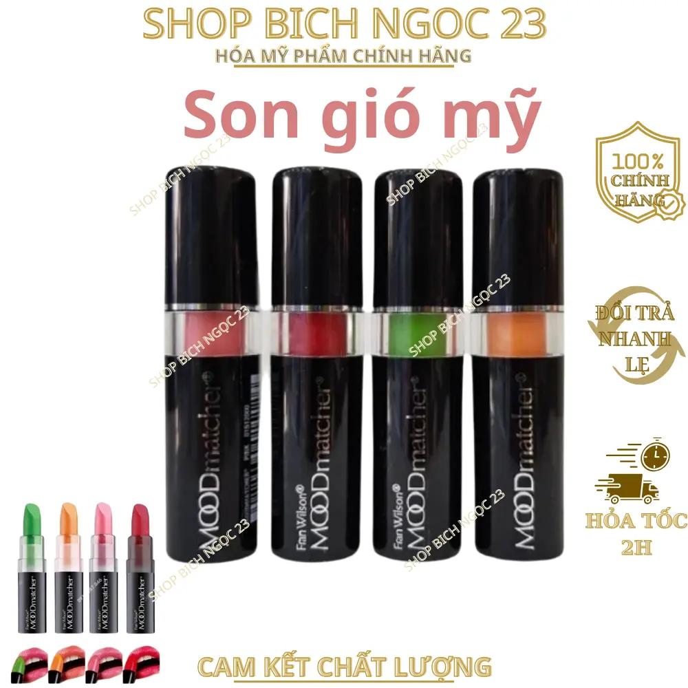 Son Gió Mỹ son thỏi son môi chính hãng MoodMatcher USA3.5g [ Hàng Cty]